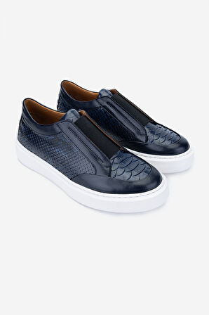Valmenti Erkek Hakiki Deri Lacivert Sneakers & Spor Ayakkabı 537 3446 ERK AYK Y24 LACI YLN