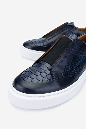 Valmenti Erkek Hakiki Deri Lacivert Sneakers & Spor Ayakkabı 537 3446 ERK AYK Y24 LACI YLN