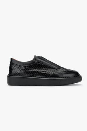 Valmenti Erkek Hakiki Deri Siyah Sneakers & Spor Ayakkabı 537 3446 ERK AYK Y24 SIYAH YLN