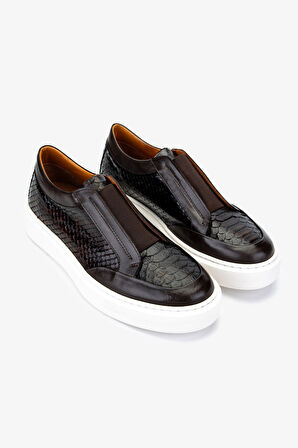 Valmenti Erkek Hakiki Deri Kahverengi Sneakers & Spor Ayakkabı 537 3446 ERK AYK Y24 KAHVE YLN