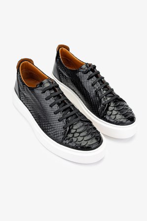 Valmenti Erkek Hakiki Deri Siyah Sneakers & Spor Ayakkabı 537 3442 ERK AYK Y24 SIYAH YLN