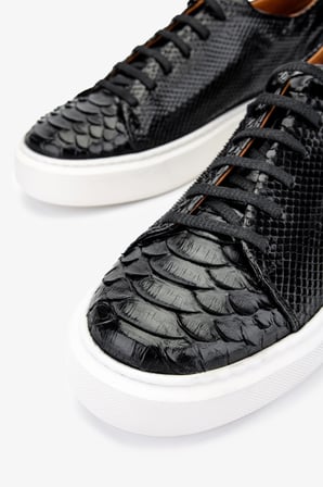 Valmenti Erkek Hakiki Deri Siyah Sneakers & Spor Ayakkabı 537 3442 ERK AYK Y24 SIYAH YLN