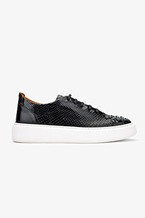 Valmenti Erkek Hakiki Deri Siyah Sneakers & Spor Ayakkabı 537 3442 ERK AYK Y24 SIYAH YLN