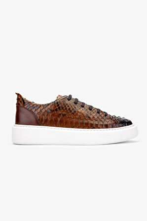 Valmenti Erkek Hakiki Deri Taba Sneakers & Spor Ayakkabı 537 3442 ERK AYK Y24 TABA YLN