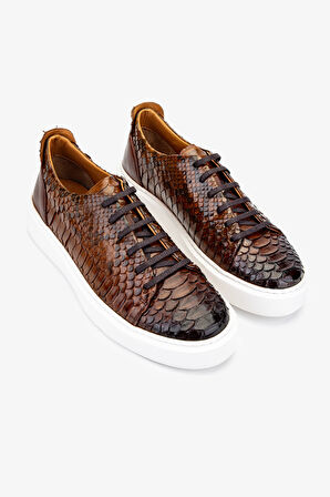 Valmenti Erkek Hakiki Deri Taba Sneakers & Spor Ayakkabı 537 3442 ERK AYK Y24 TABA YLN