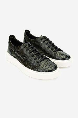 Valmenti Erkek Hakiki Deri Sneakers & Spor Ayakkabı 537 3442 ERK AYK Y24 HAKI YLN