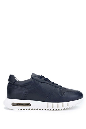 Tamer Tanca Erkek Hakiki Deri Lacivert Sneakers & Spor Ayakkabı 285 T3246 ERK AYK Y22 LACI DR