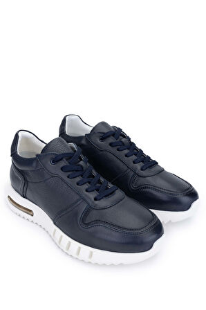 Tamer Tanca Erkek Hakiki Deri Lacivert Sneakers & Spor Ayakkabı 285 T3246 ERK AYK Y22 LACI DR
