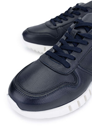 Tamer Tanca Erkek Hakiki Deri Lacivert Sneakers & Spor Ayakkabı 285 T3246 ERK AYK Y22 LACI DR