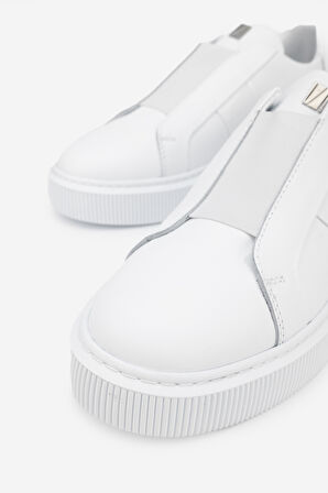 Valmenti Emma Erkek Beyaz Rugan Hakiki Deri Sneakers & Spor Ayakkabı 352 20074 ERK AYK Y24