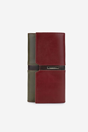 Valmenti Unisex Bordo Hakiki Deri Cüzdan 301 CEKU CUZDAN Y24 BRD/YSL CK