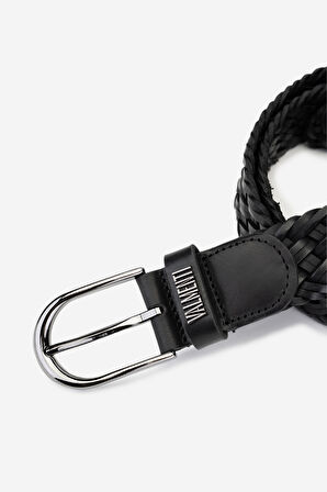 Valmenti Zindax Erkek Siyah Hakiki Deri Casual Kemer 1041 743 ERK KEMER Y24