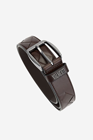 Valmenti Chic Erkek Kahve DR Hakiki Deri Casual Kemer 1041 854 ERK KEMER Y24