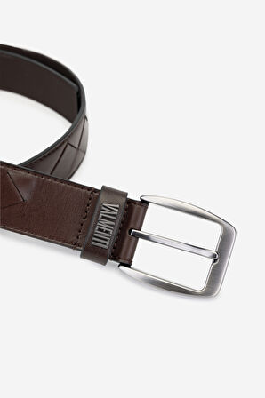 Valmenti Chic Erkek Kahve DR Hakiki Deri Casual Kemer 1041 854 ERK KEMER Y24