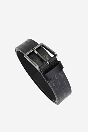 Valmenti Addmy Erkek Siyah Hakiki Deri Casual Kemer 1041 500 ERK KEMER Y24