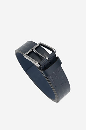 Valmenti Addmy Erkek Lacivert Hakiki Deri Casual Kemer 1041 500 ERK KEMER Y24