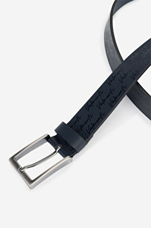 Valmenti Addmy Erkek Lacivert Hakiki Deri Casual Kemer 1041 500 ERK KEMER Y24