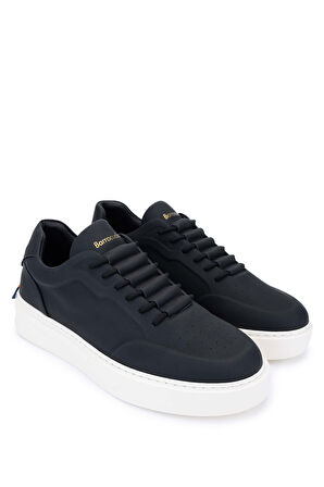 Barracuda Erkek Hakiki Deri Siyah Mat Sneakers & Spor Ayakkabı 511 BU3510A ERK AYK Y24 BLACK MAT