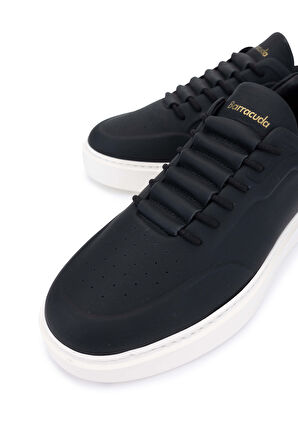 Barracuda Erkek Hakiki Deri Siyah Mat Sneakers & Spor Ayakkabı 511 BU3510A ERK AYK Y24 BLACK MAT