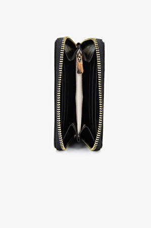 Valmenti Kadın Hakiki Deri Siyah Cüzdan 301 ROSE BN CUZDAN Y24 SYH DR/SYH NBK