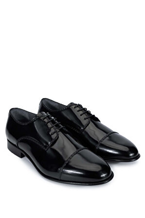 Tamer Tanca Erkek Hakiki Deri Siyah Açma Klasik Ayakkabı 987 129 ERK AYK SK24-25 SİYAH AÇMA