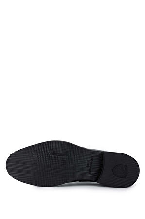 Tamer Tanca Erkek Hakiki Deri Siyah Günlük Ayakkabı 383 3805BRN ERK AYK SK24-25 SIYAH SLVR/SYH FLTR