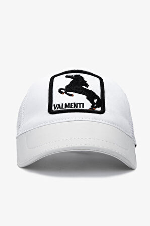 Valmenti Capps Unisex Beyaz Spor Şapka 524 HORSE-V SAPKA Y24