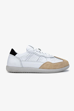 Valmenti Kadın Hakiki Deri Bej Sneakers & Spor Ayakkabı 1044 1000-V BN AYK Y24 BEJ