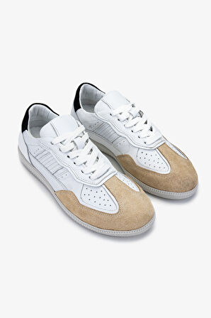 Valmenti Kadın Hakiki Deri Bej Sneakers & Spor Ayakkabı 1044 1000-V BN AYK Y24 BEJ