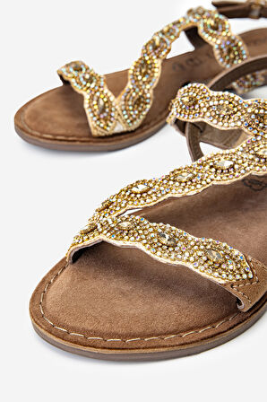 Valmenti Evax Kadın Bej Hakiki Deri Terlik 461 75816 BN SNDLT Y24