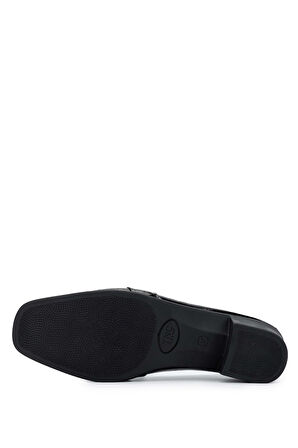 Tamer Tanca Kadın Hakiki Deri Siyah Rugan Topuklu Ayakkabı 922 25143223 BN AYK SK24-25 SIYAH KRSK RGN