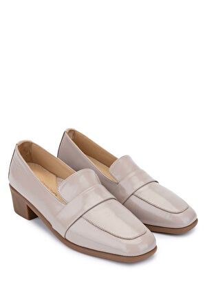 Tamer Tanca Kadın Hakiki Deri Vizon Rugan Topuklu Ayakkabı 922 25143223 BN AYK SK24-25 VIZON KRSK RGN