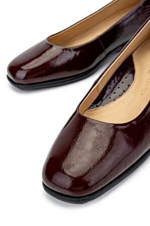 Tamer Tanca Kadın Hakiki Deri Bordo Babet Ayakkabı 922 25142220 BN AYK SK24-25 BORDO KRSK RGN