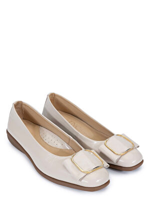 Tamer Tanca Kadın Hakiki Deri Bej Babet Ayakkabı 922 25142221 BN AYK SK24-25 BEJ KRSK RGN