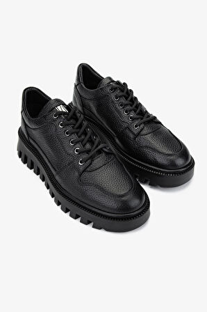 Valmenti Erkek Hakiki Deri Siyah Floter Sneakers & Spor Ayakkabı 352 21161 ERK AYK SK24-25 SIYAH FLTR