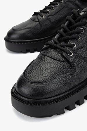Valmenti Erkek Hakiki Deri Siyah Floter Sneakers & Spor Ayakkabı 352 21161 ERK AYK SK24-25 SIYAH FLTR