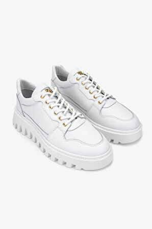 Valmenti Erkek Hakiki Deri Beyaz Sneakers & Spor Ayakkabı 352 21161 ERK AYK SK24-25 BEYAZ FLTR