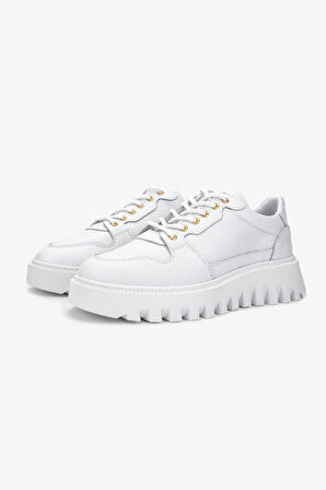 Valmenti Erkek Hakiki Deri Beyaz Sneakers & Spor Ayakkabı 352 21161 ERK AYK SK24-25 BEYAZ FLTR