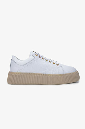 Valmenti Erkek Hakiki Deri Beyaz Sneakers & Spor Ayakkabı 352 21169 ERK AYK SK24-25 BEYAZ FLTR