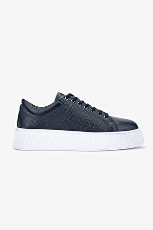 Valmenti Erkek Hakiki Deri Lacivert Sneakers & Spor Ayakkabı 352 21169 ERK AYK SK24-25 LACI FLTR