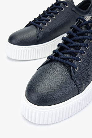 Valmenti Erkek Hakiki Deri Lacivert Sneakers & Spor Ayakkabı 352 21169 ERK AYK SK24-25 LACI FLTR