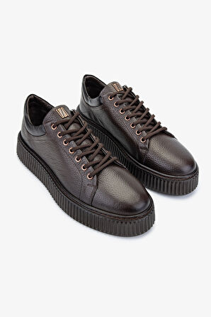 Valmenti Erkek Hakiki Deri Kahverengi Sneakers & Spor Ayakkabı 352 21169 ERK AYK SK24-25 KAHVE FLTR
