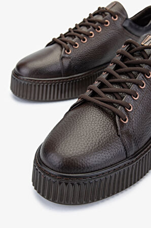 Valmenti Erkek Hakiki Deri Kahverengi Sneakers & Spor Ayakkabı 352 21169 ERK AYK SK24-25 KAHVE FLTR