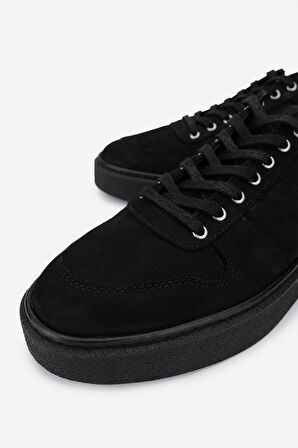 Valmenti Erkek Hakiki Deri Siyah Nubuk Sneakers & Spor Ayakkabı 352 21217 ERK AYK SK24-25 SIYAH NBK