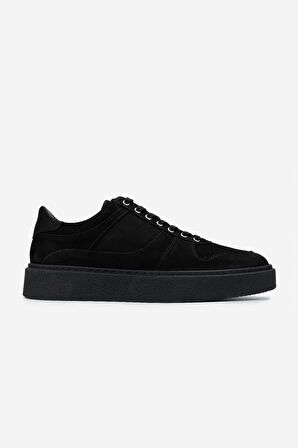 Valmenti Erkek Hakiki Deri Siyah Nubuk Sneakers & Spor Ayakkabı 352 21217 ERK AYK SK24-25 SIYAH NBK