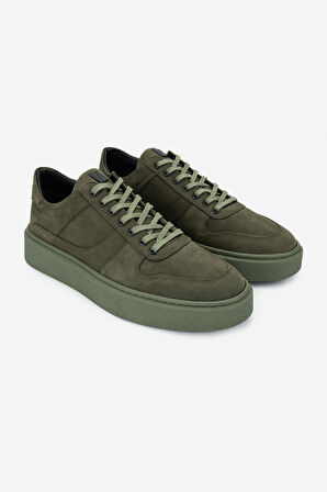 Valmenti Erkek Hakiki Deri Yeşil Sneakers & Spor Ayakkabı 352 21217 ERK AYK SK24-25 HAKI NBK