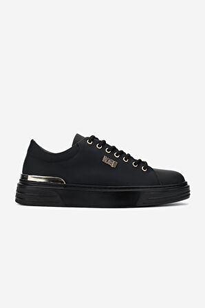 Valmenti Erkek Hakiki Deri Siyah Sneakers & Spor Ayakkabı 352 21223 ERK AYK SK24-25 SIYAH MAT