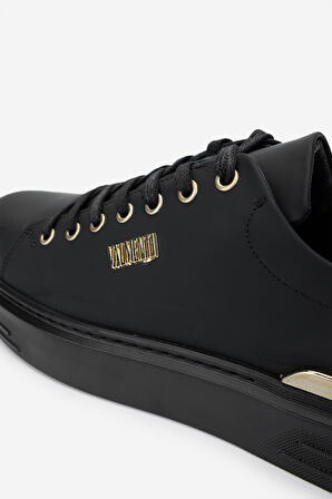 Valmenti Erkek Hakiki Deri Siyah Sneakers & Spor Ayakkabı 352 21223 ERK AYK SK24-25 SIYAH MAT