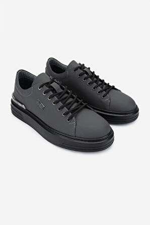 Valmenti Erkek Hakiki Deri Gri Sneakers & Spor Ayakkabı 352 21223 ERK AYK SK24-25 GRI MAT