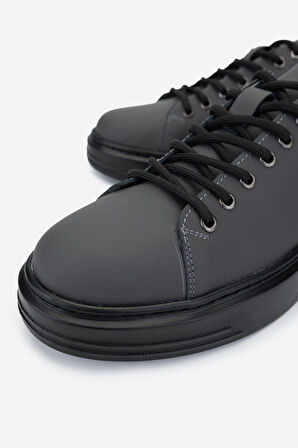 Valmenti Erkek Hakiki Deri Gri Sneakers & Spor Ayakkabı 352 21223 ERK AYK SK24-25 GRI MAT